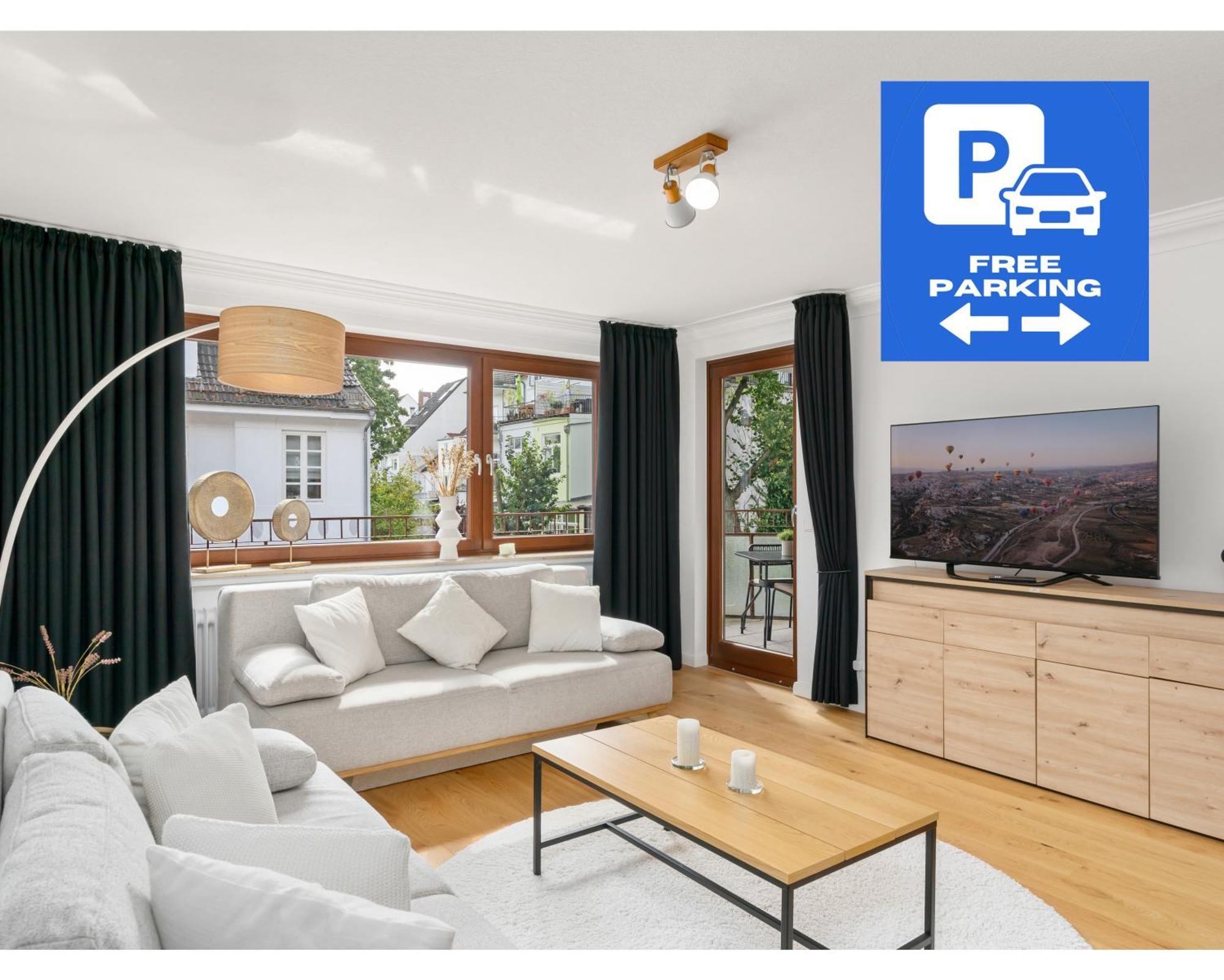 Mel&Bens Modern Oak-Apartments Fuer Bis Zu 12 Personen BRE 外观 照片
